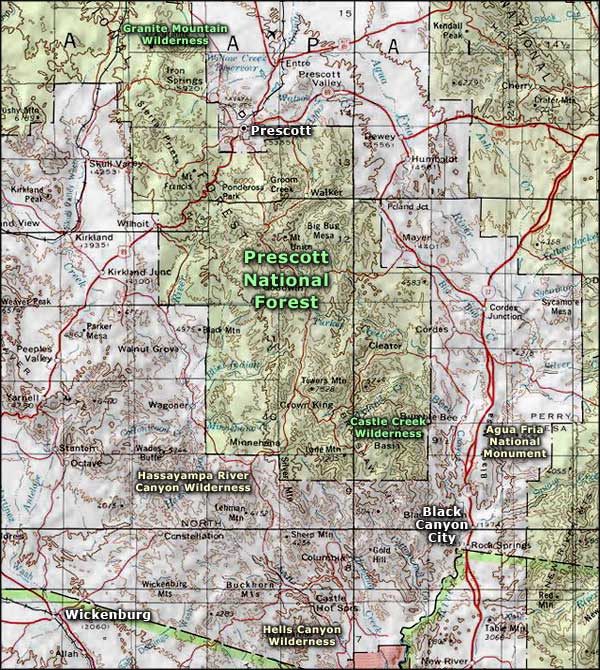 Agua Fria National Monument area map