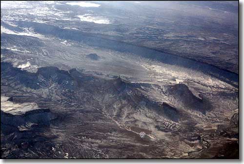 Aerial view of Castle Valley, Utah
