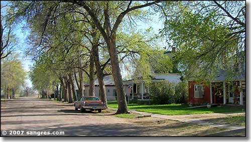 A typical street in Sugar City, Colorado
