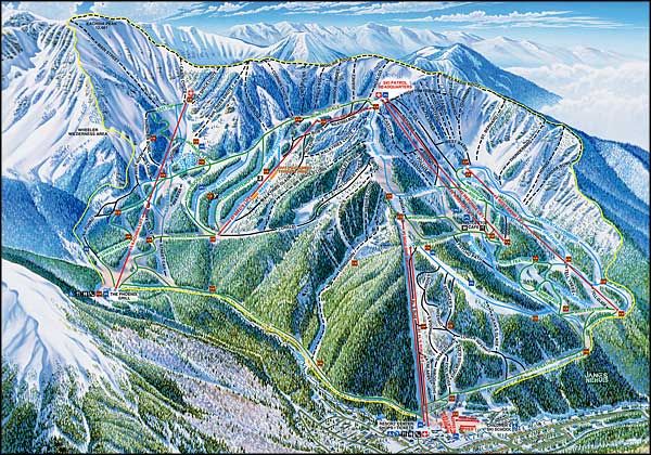 Taos Ski Valley ski trails map