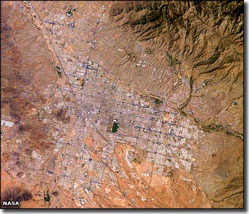 Tucson from space