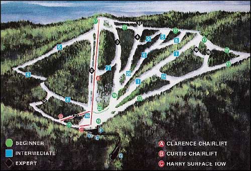 Mount Lemmon Ski Valley trail map