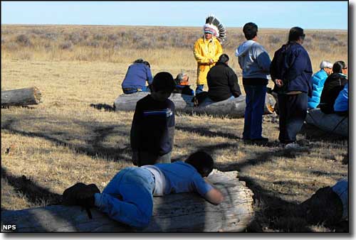 Scene during the Sand Creek Massacre Spiritual Healing Run in 2009