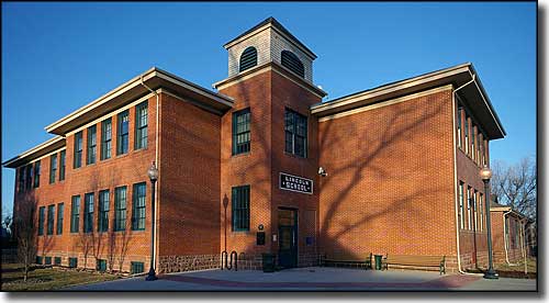 The former Lincoln School in Erie, Colorado