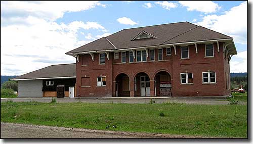 Railroad depot in New Meadows, Idaho