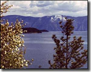 Lake Pend Oreille from the Pend Oreille Scenic Byway of Idaho