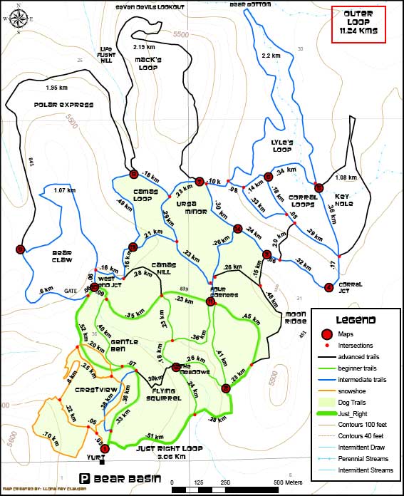 Bear Basin Nordic Area trails