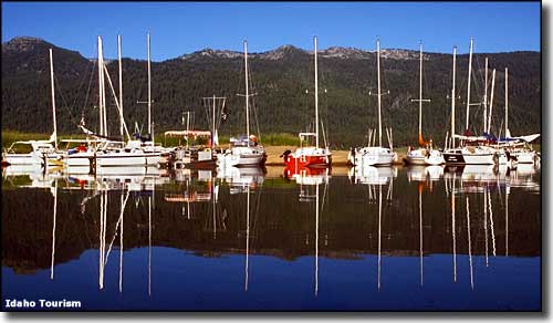 Sailboats at Lake Cascade State Park