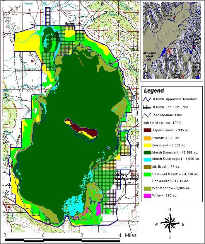 Grays Lake National Wildlife Refuge map
