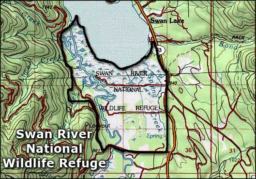 Swan River National Wildlife Refuge map