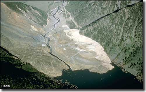 The landslide that created Quake Lake