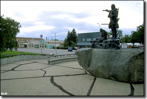 Lewis and Clark Statue in Fort Benton, Montana