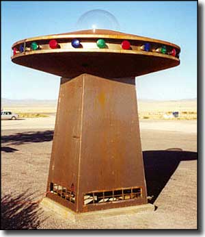 UFO sculpture in Rachel along the Extraterrestrial Highway