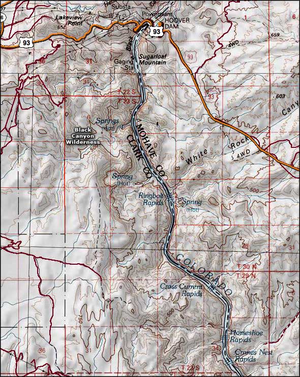 Black Canyon Wilderness map