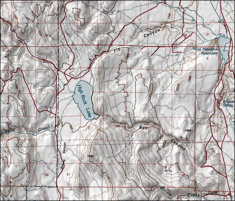 High Rock Lake Wilderness map