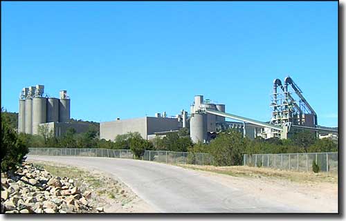 The famous cement plant at Tijeras