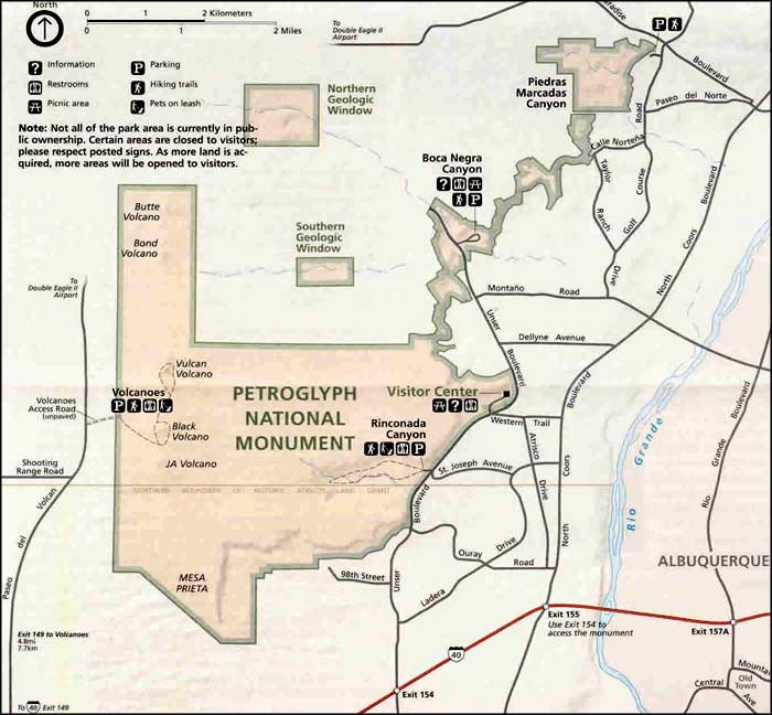 Map of Petroglyph National Monument