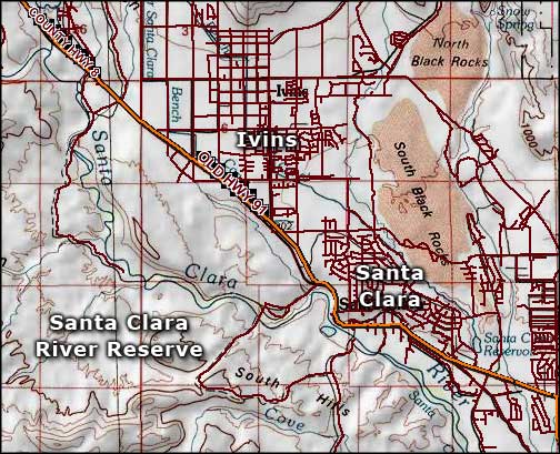 Santa Clara River Reserve area map