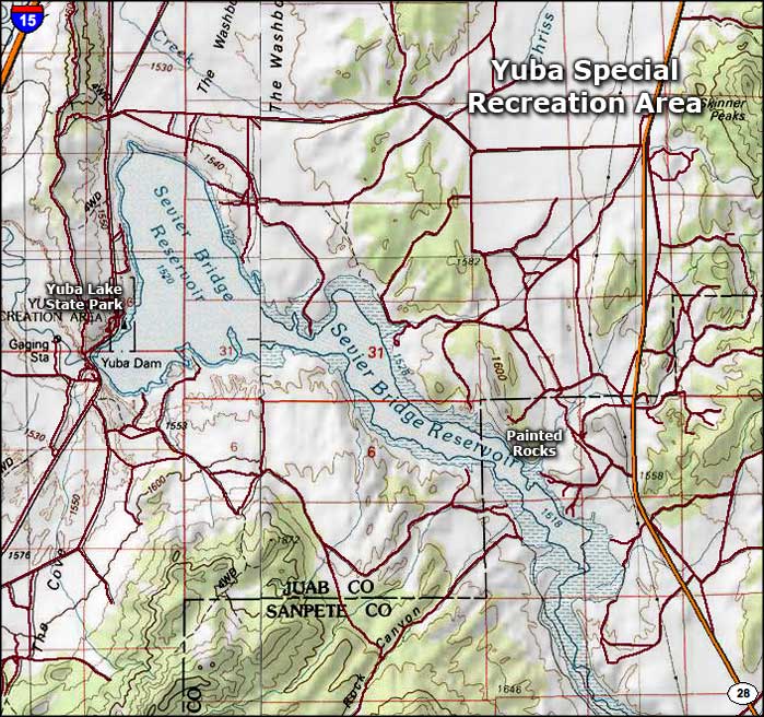 Yuba Special Recreation Area area map