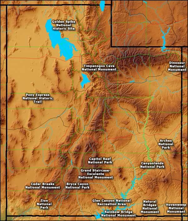 National Park Service Sites in Utah