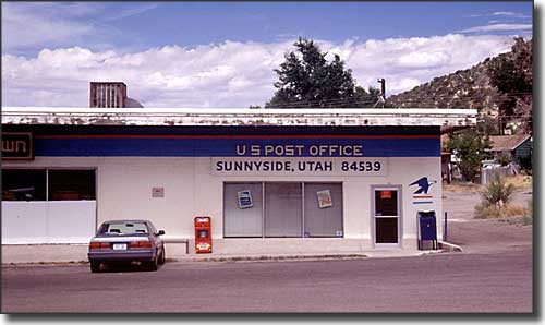The Post Office in Sunnyside, Utah