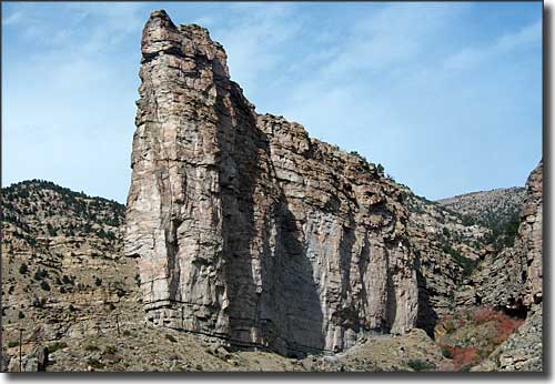 Rock formation in Carbon County