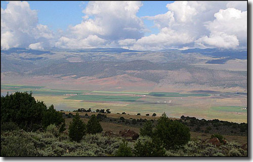 The view across Grass Valley in Piute County