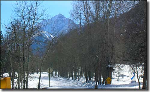 Maroon Peak in the winter