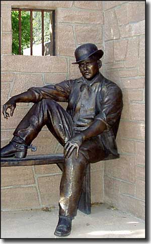 Harry Longabaugh statue, Sundance, Wyoming