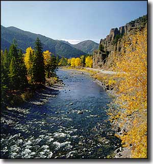 North Fork of the Shoshone River along the Buffalo Bill Cody Scenic Byway