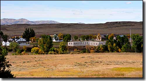 Fort Laramie National Historic Site as seen from the Oregon Trail Historic Byway