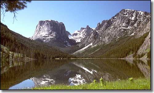 The Green Lakes in Bridger Wilderness