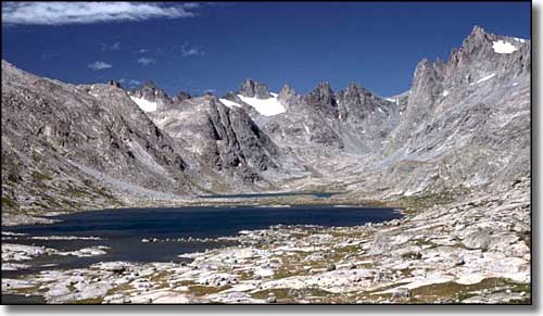 Titcomb Lakes, high in the Wind River Range of Bridger Wilderness